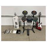 Wii ROCKBAND 3 KEYBOARD, Wii RECEIVER, BAND HERO