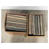 LARGE LOT OF VINTAGE RECORDS 2 BOXES