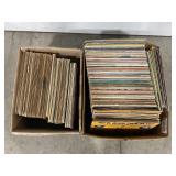 LARGE LOT OF VINTAGE RECORDS 2 BOXES
