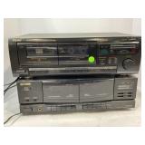 TEAC W6004 DUAL CASSETTE STEREO & FISHER
