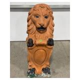 OUTDOOR CEMENT LION STATUE - 29" TALL