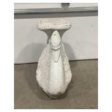 OUTDOOR CEMENT SWAN PLANT STAND - 23" X 21"