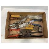 LOT OF ASSORTED SIDE CUTTERS, BORE BITS & MORE