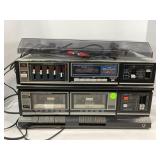 SANYO STEREO MUSIC SYSTEM GXT747A - TURNTABLE,
