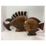 COMPOSITE FISH DECOR FIGURINES - 10' X 11' & 12' X