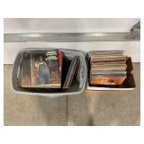 LARGE LOT OF VINTAGE RECORDS 33 RPM 2 BOXES