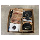 LARGE LOT OF 33 RPM AND 45 RPM VINTAGE RECORDS