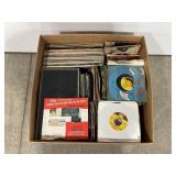 LARGE LOT OF 33 RPM AND 45 RPM VINTAGE RECORDS