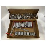 LARGE LOT OF ASSORTED SOCKETS & RATCHETS