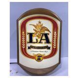 LA FROM ANHEUSER BUSCH LIGHT UP BEER SIGN -