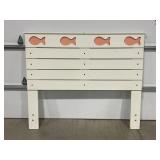 QUEEN SIZE HEADBOARD WITH METAL FRAME WITH METAL
