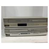 PHILLIPS & SYLVANIA VHS COMBO DVD PLAYERS