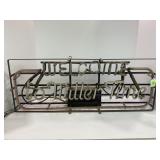 WELCOME TO MILLER TIME NEON BEER SIGN - 28' X 11'
