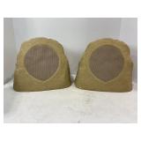 PAIR OF ION OUTDOOR ROCK SPEAKERS MODEL ISP32