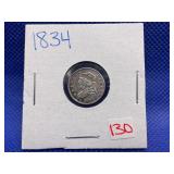 1834 BUST HALF DIME