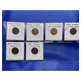 1913; 1910; 1942-S; 1888; 1887; 1881 CENTS