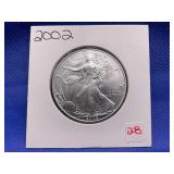 2002 AMERICAN SILVER EAGLE
