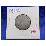 1862 SHIELD NICKEL