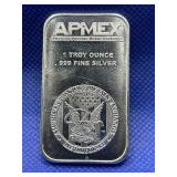 APMEX EAGLE 1 OUNCE .999 FINE SILVER BAR