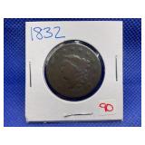 1832 LARGE CENT