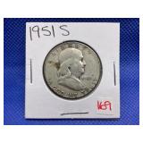 1951-S FRANKLIN HALF DOLLAR