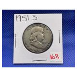 1951-S FRANKLIN HALF DOLLAR