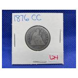 1877-CC SEATED QUARTER