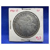 1921 D MORGAN SILVER DOLLAR