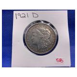 1921 D MORGAN SILVER DOLLAR