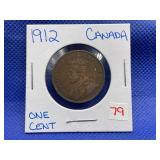 1912 CANADA ONE CENT VF