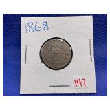 1868 SHIELD NICKEL