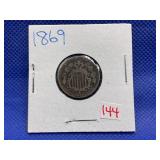 1869 SHIELD NICKEL