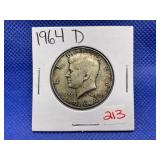 1964-D KENNEDY HALF DOLLAR
