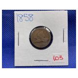 1858 FLYING EAGLE CENT