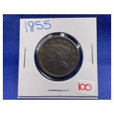 1855 LARGE CENT