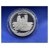 JM FREEDOM OF ASSEMBLY 1 OZ .999 FINE SILVER