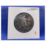 LIBERTY .999 FINE SILVER 1 OZ. BULLION COIN
