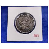 1984 SUNSHINE SILVER .999 ONE TROY OUNCE