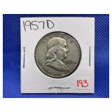 1957-D FRANKLIN HALF DOLLAR