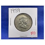 1959 FRANKLIN HALF DOLLAR