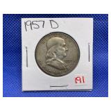 1957-D FRANKLIN HALF DOLLAR