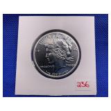 ONE OUNCE .999 SILVER PEACE DOLLAR BULLION COIN