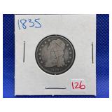 1835 BUST QUARTER