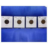 1919; 1919; 1918; 1917 LINCOLN CENTS