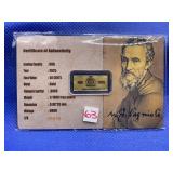 2025 NUIE  1/1000TH .9999 GOLD WITH COA