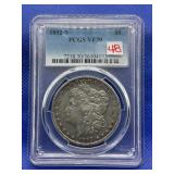 1892 S MORGAN SILVER DOLLAR PCGS VF30