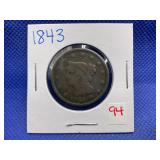 1843 LARGE CENT