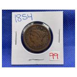 1854 LARGE CENT