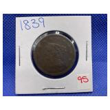 1839 LARGE CENT