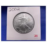 2002 AMERICAN SILVER EAGLE